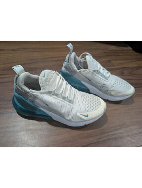 Nike Air Max 270 GS 'Soft Pearl Denim Turquoise' Sz 3.5y